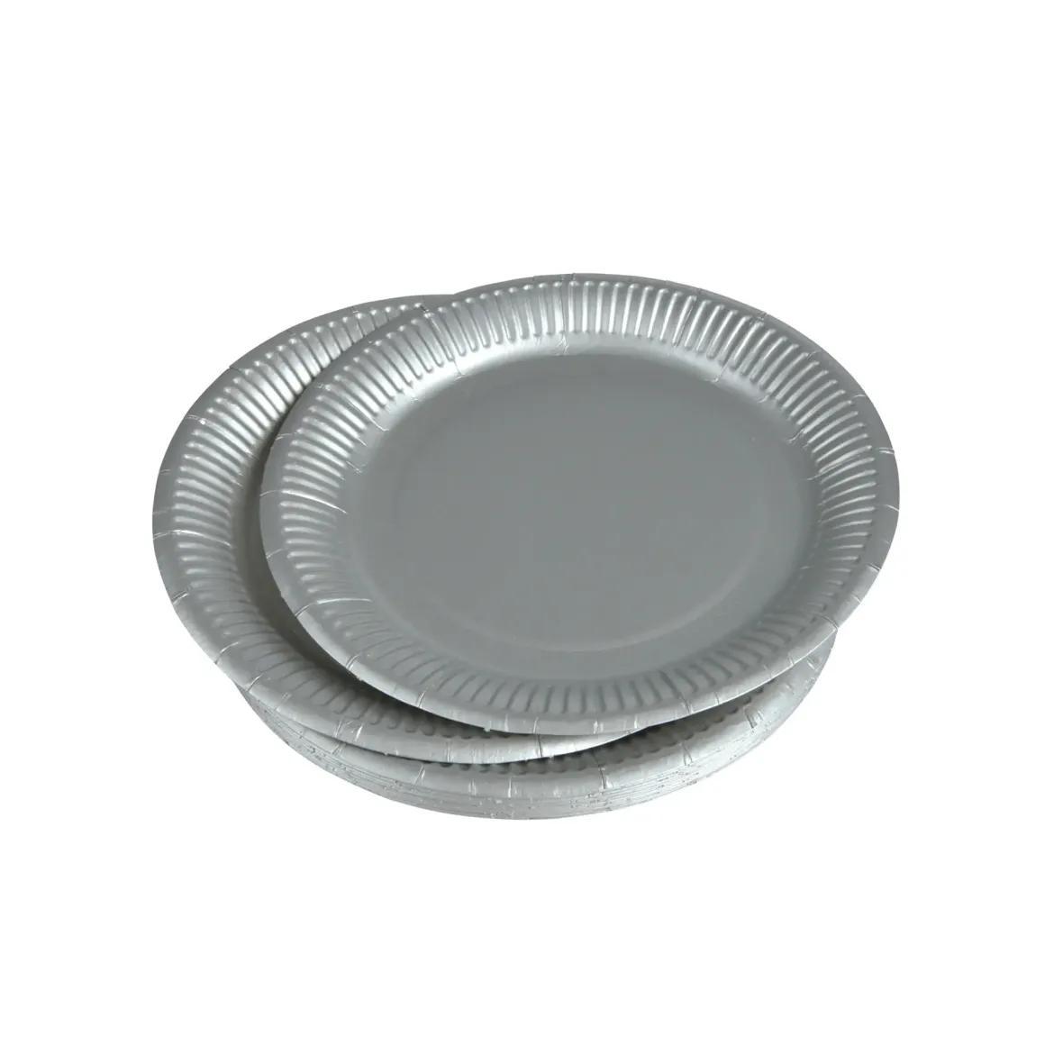 SET 20 ASSIETTES RONDE CARTON D.23CM ARGENT