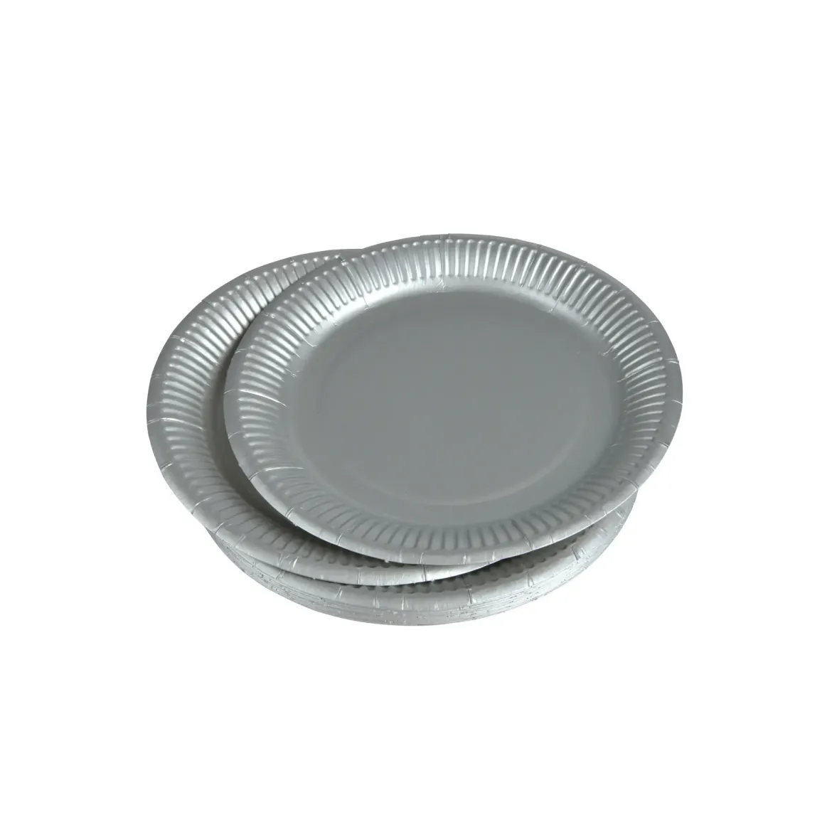 SET 20 ASSIETTES RONDE CARTON D.18CM ARGENT