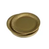 SET 20 ASSIETTES RONDES CARTON D.23CM OR