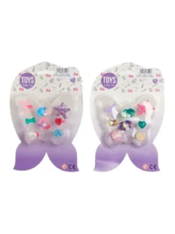 SET 8 BAGUES THEME SIRENE