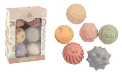SET 6 BALLES SOUPLES SENSORIELLES D.6CM