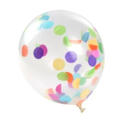 SET 6 BALLONS CONFETTIS D.30CM