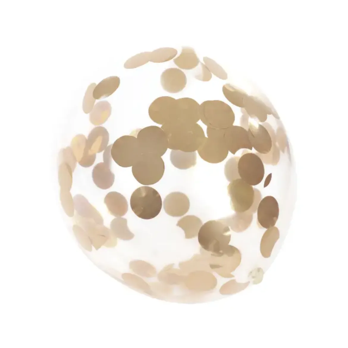 SET 6 BALLONS CONFETTIS OR D.30CM