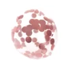 SET 6 BALLONS CONFETTIS ROSE GOLD D.30CM