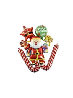 SET BALLONS GONFLABLES SUCRE D ORGE ET PERE NOEL