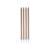 SET 16 BOUGIES ANNIVERSAIRE LONGUES H.14.5CM ROSE GOLD