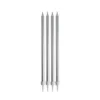 SET 16 BOUGIES ANNIVERSAIRE LONGUES H.14.5CM ARGENT