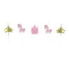 SET 5 BOUGIES AVEC PIC PRINCESSE CHEVAL