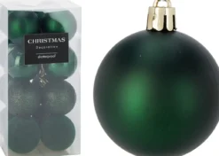 SET BOULE NOEL D.5CM VERT