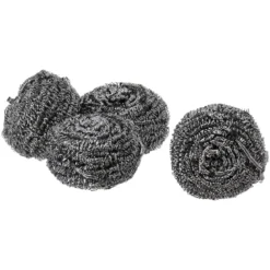 SET 4 BOULES DE RECURAGE ACIER INOX