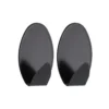 SET 2 CROCHETS ACIER INOXYDABLE 3M OVAL PEINT NOIR