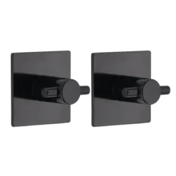SET 2 CROCHETS CARRE 3M NOIR
