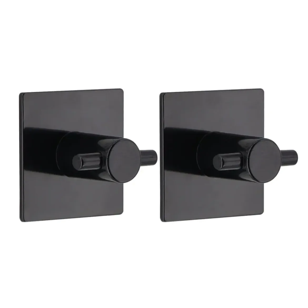 SET 2 CROCHETS CARRE 3M NOIR