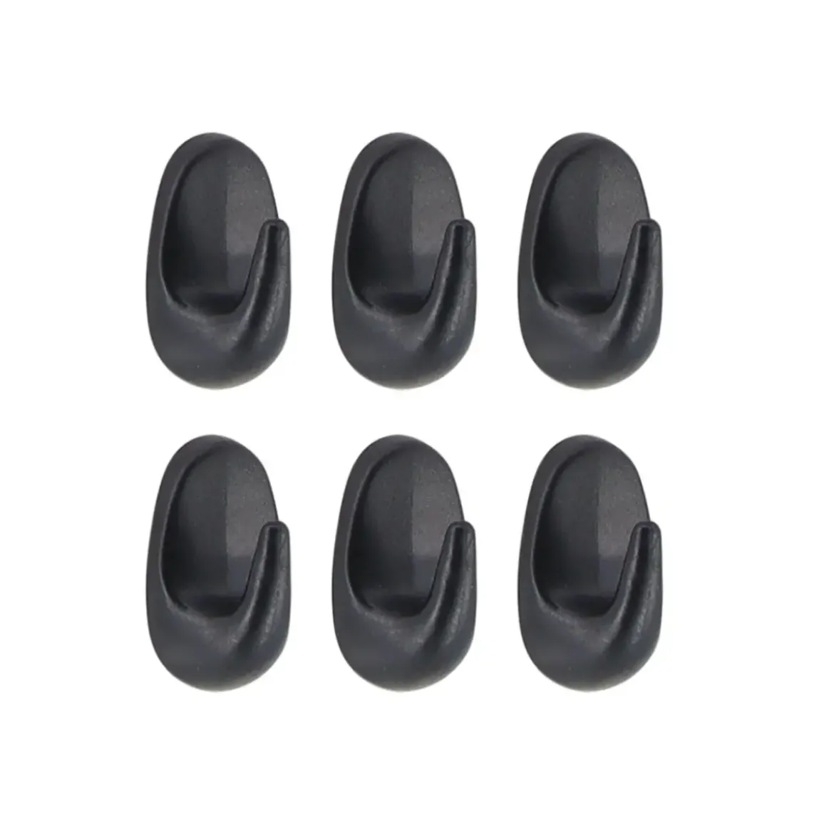 SET 6 CROCHETS 3M NOIR