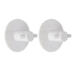 SET 2 CROCHETS ROND 3M BLANC