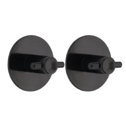 SET 2 CROCHETS ROND 3M NOIR