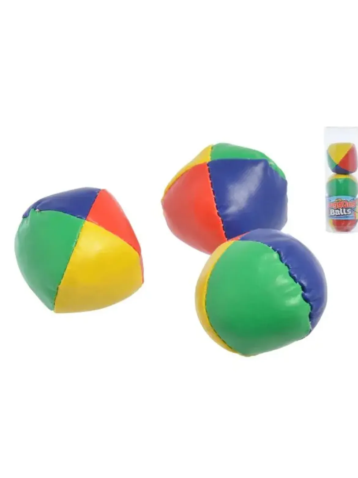 SET DE 3 BALLES DE JONGLAGE D.6.3CM