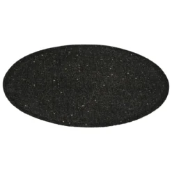 SET DE TABLE JUTE PAILLETTE 38CM NOIR