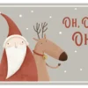 SET DE TABLE PERE NOEL RENNE OH OH OH 45X30CM
