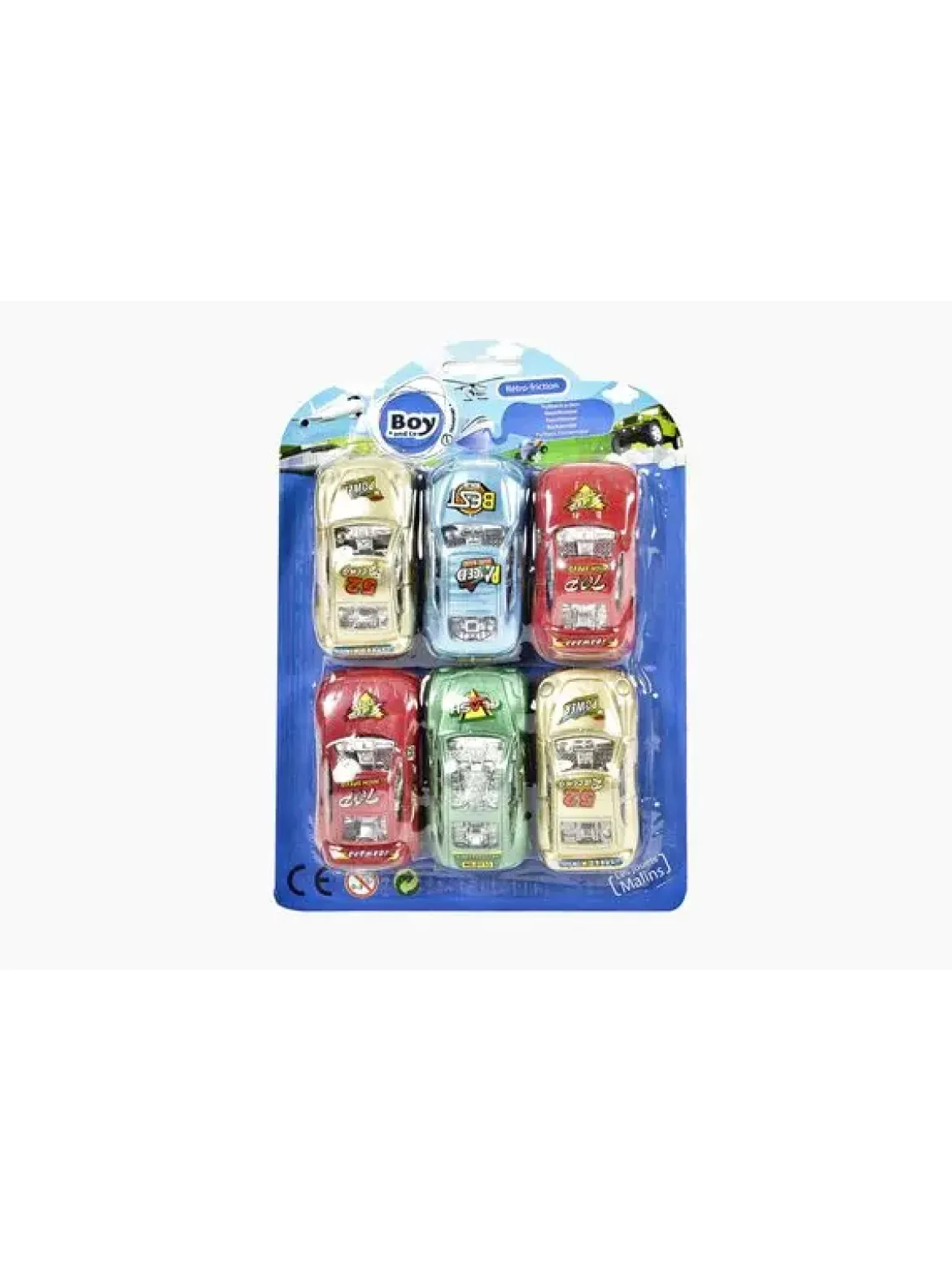SET DE 6 VEHICULES RETRO FRICTION