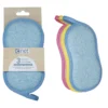 SET 3 EPONGES MICROFIBRE 1 FACE IMPRIME 18X8CM