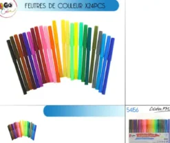 SET 24 FEUTRES DE COULEUR