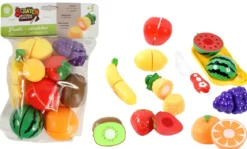 SET 9 FRUITS A COUPER SCRATCH COUTEAU ET 2 ACCESSOIRES