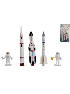 SET 3 FUSEES ET 2 ASTRONAUTES