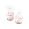 SET 6 GOBELETS CARTON 25CL ANNIVERSAIRE ROSE GOLD