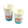 SET 6 GOBELETS CARTON 25CL HAPPY CONFETTIS