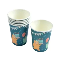 SET 6 GOBELETS CARTON 25CL MONSTRES