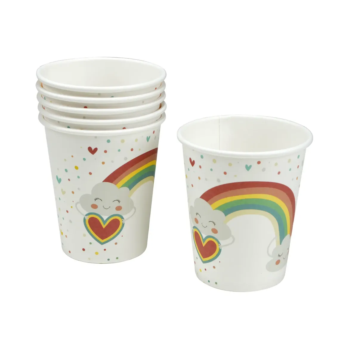 SET 6 GOBELETS CARTON 23CL RAINBOW