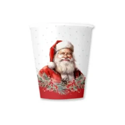 SET 6 GOBELETS CARTON PERE NOEL 25CL