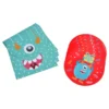 SET 6 INVITATIONS ET ENVELOPPES ANNIVERSAIRE PAPIER MONSTRES