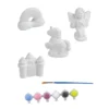 SET 4 MINIATURES A PEINDRE CERAMIQUE LE MONDE DES LICORNES