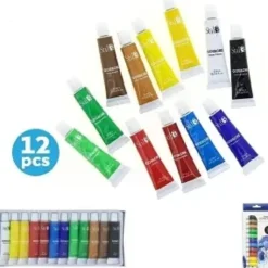 SET 12 PEINTURES GOUACHE 12ML
