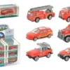 SET POMPIERS DIE CAST 1 50 ROUES LIBRES 7CM