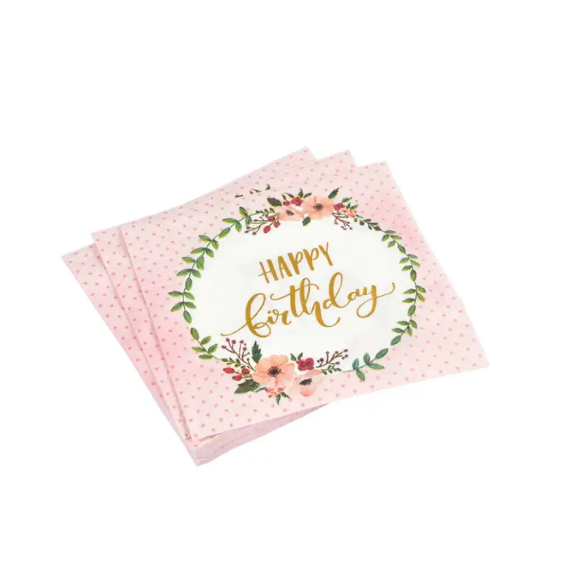 SET 20 SERVIETTES IMPRIMEES BOHO CHAT 33X33CM
