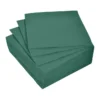 SET 40 SERVIETTES MICROGAUFREES 2 PLIS 38X38CM VERT SAPIN