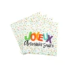 SET 20 SERVIETTES PAPIER 3 PLIS 33X33CM HAPPY CONFETTIS