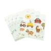 SET 20 SERVIETTES PAPIER 3 PLIS 33X33CM ANIMAUX LA FERME