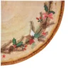 SET 12 SERVIETTES 3 PLIS D.32CM COURONNE SUR BOIS