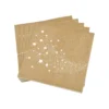 SET 20 SERVIETTES 3 PLIS IMPRIMEES POUSSIERE ETOILES 33X33CM