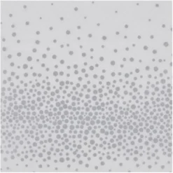 SET 20 SERVIETTES 3 PLIS 33X33CM CONFETTIS ARGENT