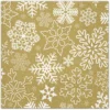 SET 20 SERVIETTES 3 PLIS 33X33CM FLOCONS BLANCS