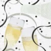 SET 20 SERVIETTES 3 PLIS 33X33CM FLUTES A CHAMPAGNE