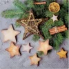 SET 20 SERVIETTES 3 PLIS 33X33CM GATEAUX ETOILES