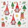 SET 20 SERVIETTES 3 PLIS 33X33CM GNOMES
