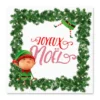 SET 20 SERVIETTES 3 PLIS 33X33CM LUTIN FARCEUR