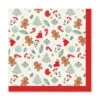 SET 20 SERVIETTES 3 PLIS 33X33CM PETIT BISCUIT